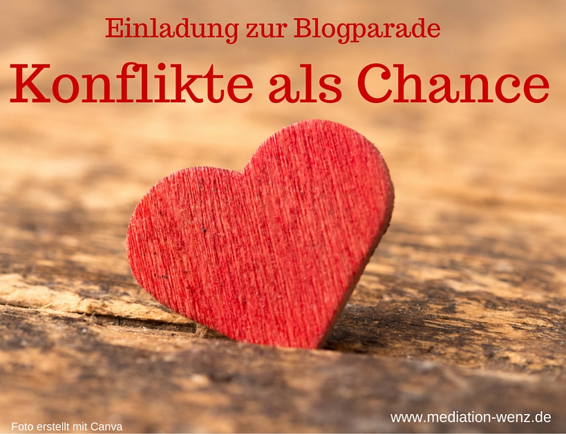 Einladung zur Blogparade "Konflikte als Chance"